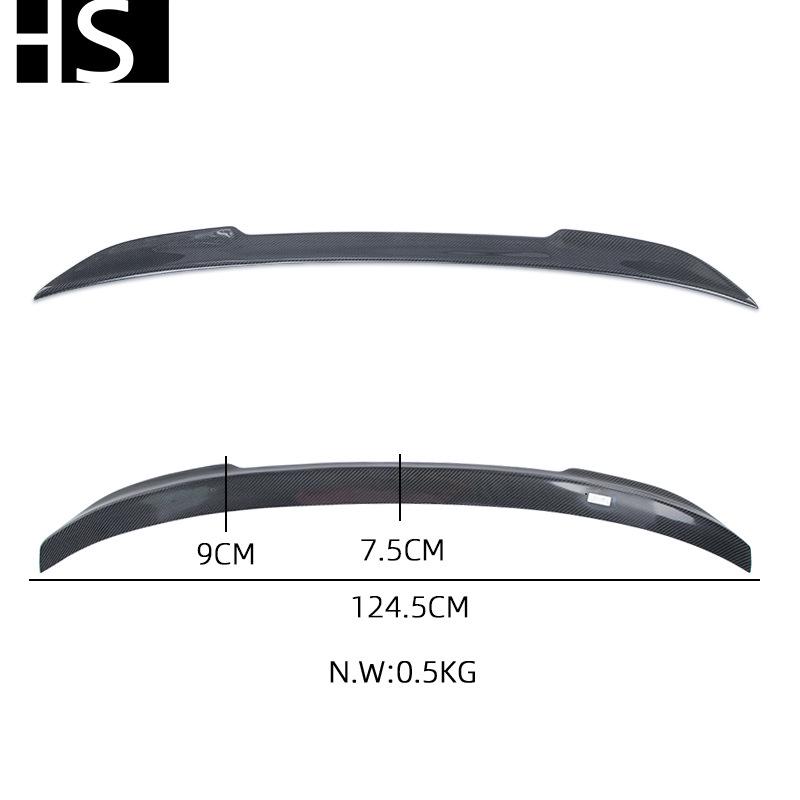 CS Style Carbon Fiber Rear Wing Spoiler for 2014-2020 BMW 4 Series F33/M4 F83 Convertible