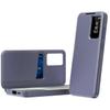 For Samsung Galaxy A56 5G Case with Card Holder Smart View Window Leather Phone Cover - Lavender Gre