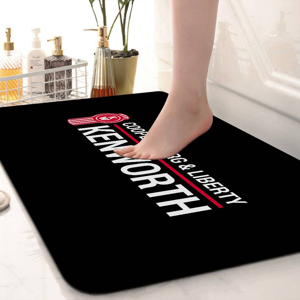 KENWORTH Logo Bath Mat Nordic Style Home Doormat Bathroom-Toilet Mats Bedroom Welcome Doormat
