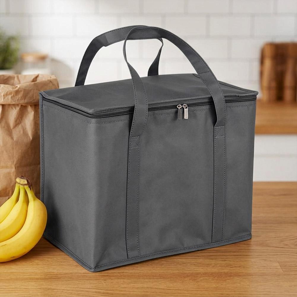 Bolsa Térmica Aislada Reutilizable para Picnic, Comestibles, Nevera Portátil Para Entrega de Comida Fría, Catering, Camping, Viajes al Aire Libre