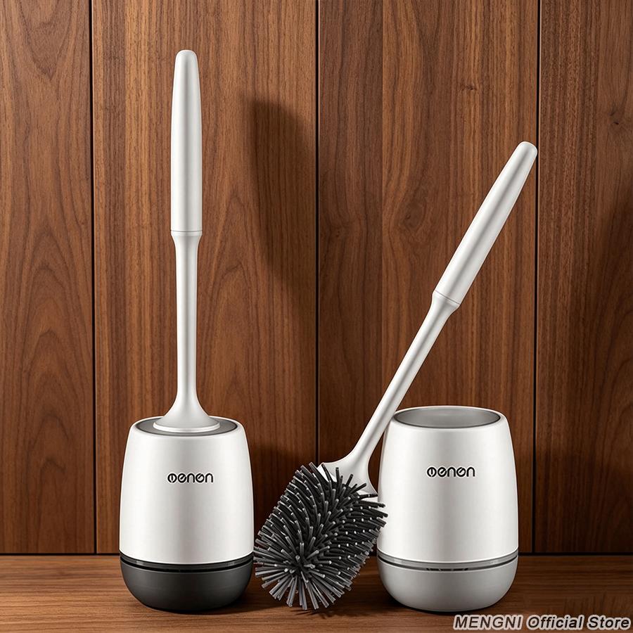 Wall-mounted Toilet Brush Bathroom Accessories Wall Floor Bathtubs Cleaning Tools Cleanliness Silicone Brush