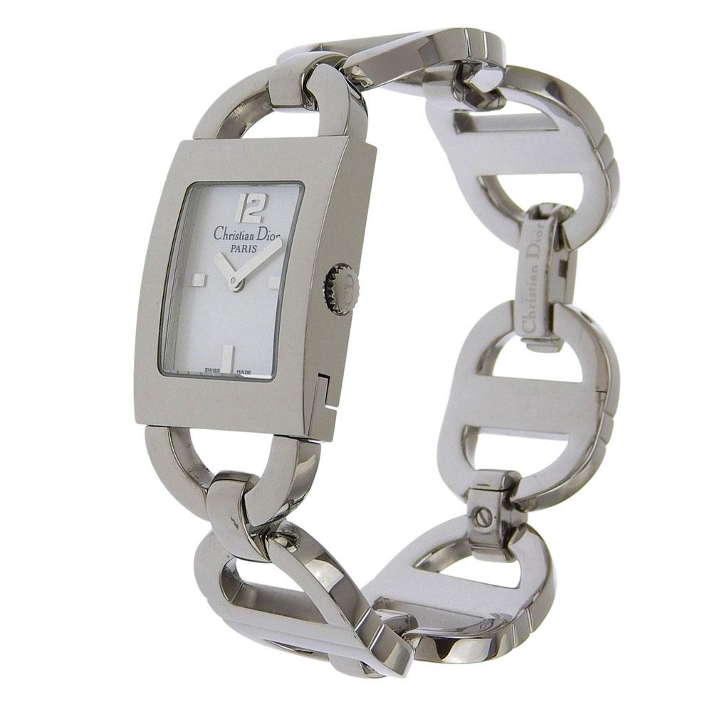 Dior Maris Watches D78-109 White shellDial Stainless Steel Quartz Analog Display Women Used
