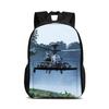 Helicopter Large Capacity Lightweight Backpack Computer Bag New Mechanical Printing Best Gift for Boys and Girls In School