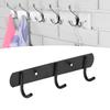 Stainless Steel Metal Coat Hook Rack Wall Mounted Coat Rack with 3 Decorative Hooks Thick Nordic
