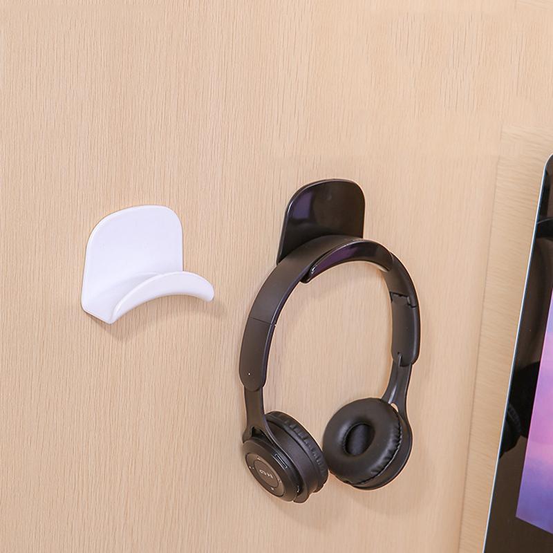 Universal Microphone Stand Headphone Bracket Storage Hook Dormitory Wall-Mounted Computer Headset Holder Earphone Display Holder