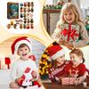 2025 Christmas Advent Calendar 2D Acrylic Bear Tree Ornaments Countdown Calendar for Home Office Window Wall Party Decor