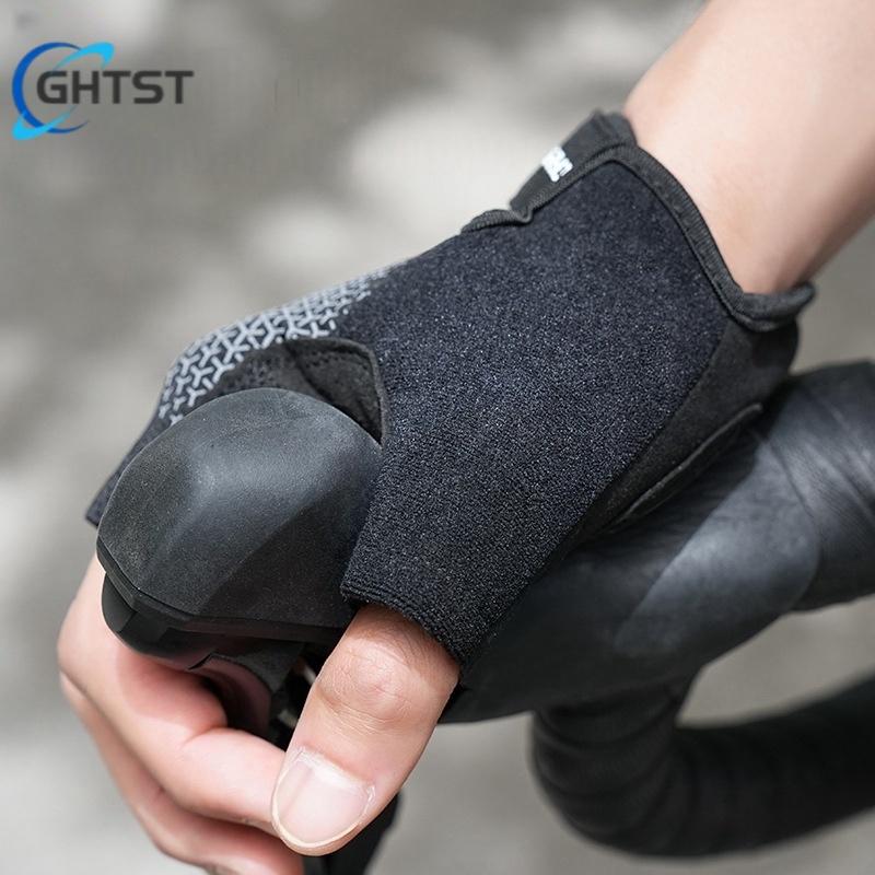 Non-slip Anti Half Finger Gloves Motorcycle Gloves Shock Fitness Cycling Breathable Men Women Half Finger Gloves Bicycle