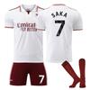 Tieners Kinderen Volwassenen Gepersonaliseerde Naam Voetbaltenues 25/26 Arsenal 2e Uit #7 Bukayo Saka Sport Trainingsshirt Set met Sokken