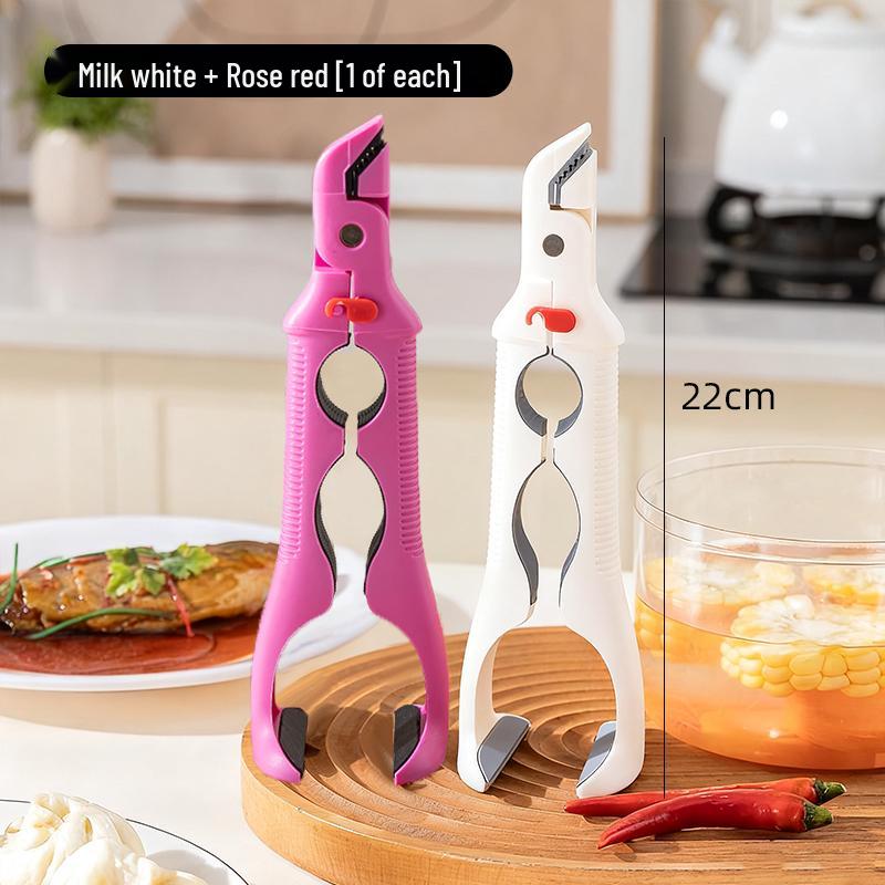 Three-in-One Non-Slip Silicone Bowl Tongs - Anti-Scald Household Plate Lifter