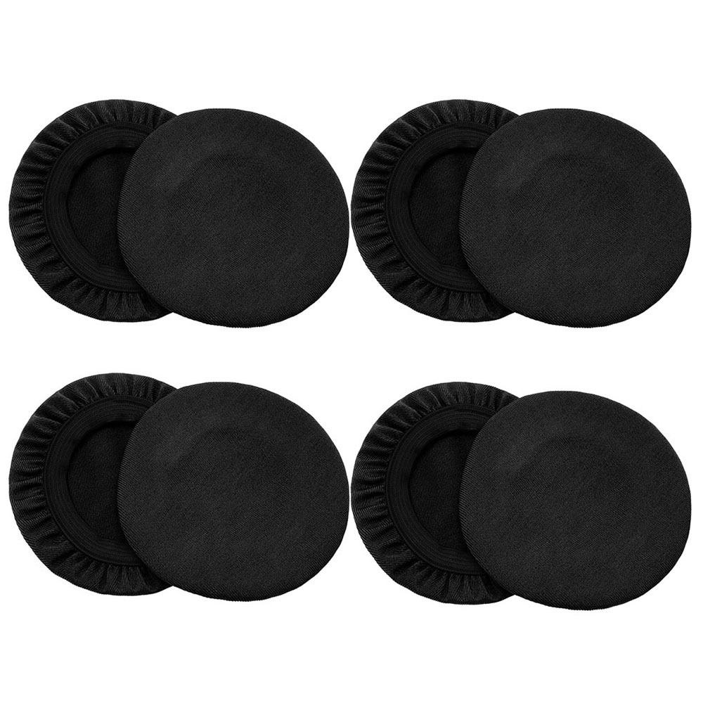 

4 Pairs Elastic Lycra Earpad Covers Headphone Covers Stretchable and Washable Sanitary Earcup Protectors