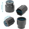 AC Service Port Caps, Universal Air Conditioning Service Cap ABS A/C Repair Refrigerant Charging Port Cover Auto Accessory (Pack of 10)