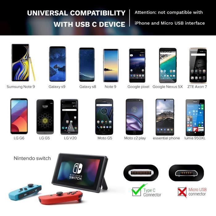 Ecouteurs Intra-auriculaires - KLIM - Fusion C - USB-C - Mousse à Mémoire de Forme - Microphone Intégré