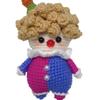 Cute Circus Clown Pendant Crochet Material Bag Handmade DIY Woolen Knitting Doll To Pass The Time During Pregnancy
