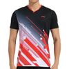 Li Ning Tischtennis Kollektion T-Shirt Herren Schwarz AAYS017-1