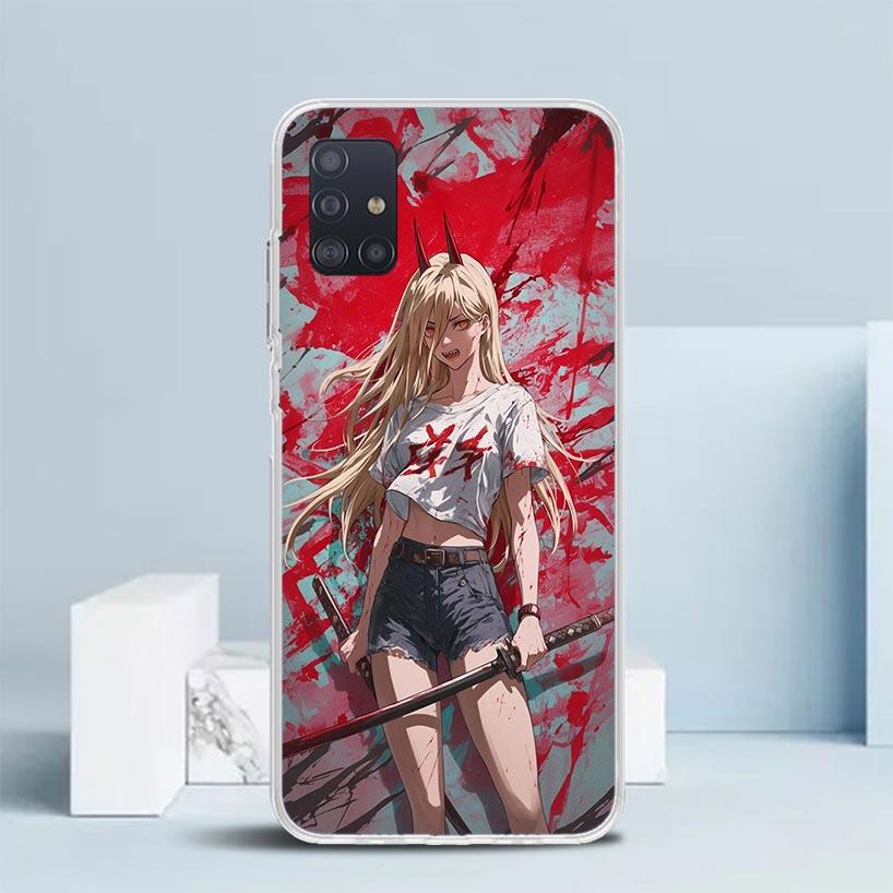 

C-Chainsaw Mans Power Soft Cover for Samsung Galaxy A12 A22 A32 A52 A72 A02S Phone Case Note 20 Ultra 10 S10 Plus A51 A71 A50S A Samsung Note 20