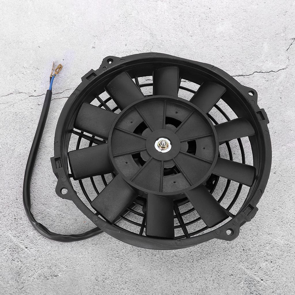 7in Slim Electric Radiator Cooling Fan Thermo 12V Universal with Mounting Kit
