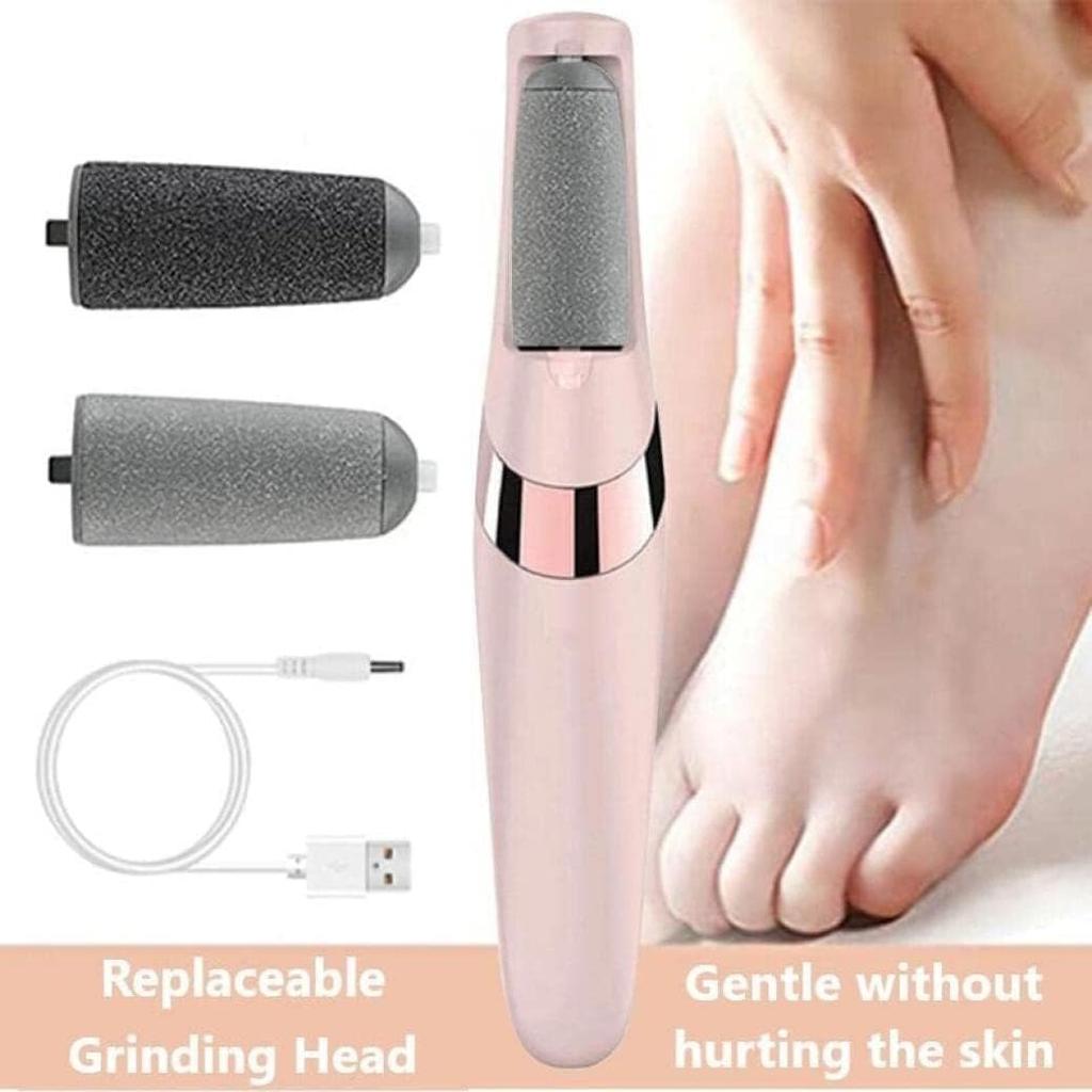 Electric Foot File Hard Skin Remover - Ergonomic Handle Design Foot Callus Remover - Rechargeable Foot File Heel Scraping - Calluses Rubbing 360°