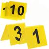 10Pieces Professional Crime Scene Markers Reusable Bright Yellow Labels Perfect for Training Simulations and Halloween Decors