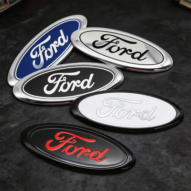 KLYC3 15cm Car Front Rear Trunk Emblem Badge Cover Decal Sticker for Ford Focus Mondeo EcoSport Ranger Fiesta Kuga Auto Accessories