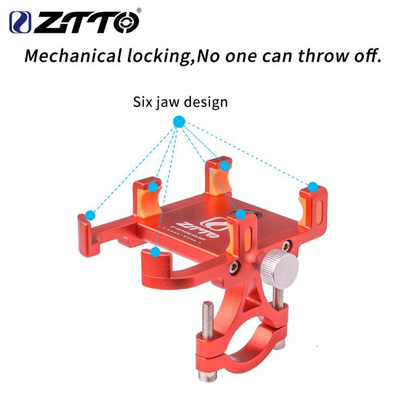 ZTTO Bicycle Aluminium Alloy Mobile Phone Bracket GPS Bracket Motorcycle Navigation Bracket