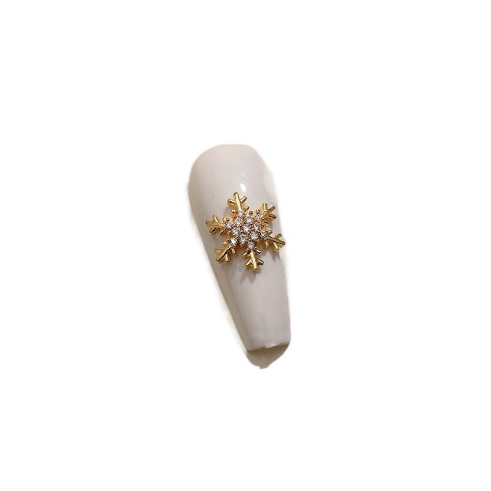 Tree 3D Nail Jewelry Snowflake Nail Rhinestones Christmas Nail Decorations Christmas Nail Drills