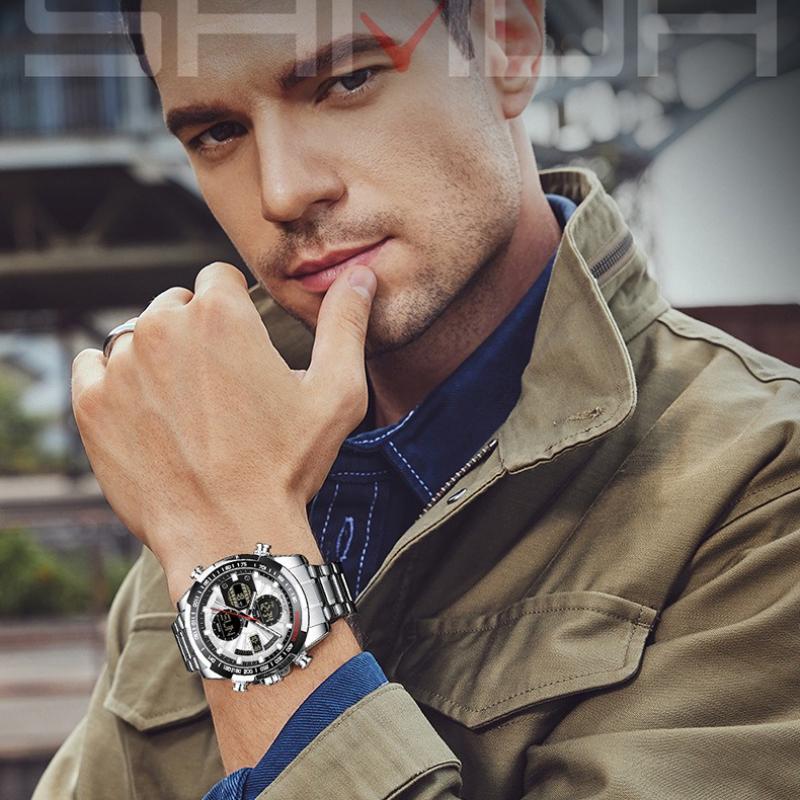 Digital LED Watch Men Sport Quartz Wristwatch Luxury Stopwatch Waterproof Male Electronic Clock