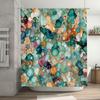 Green Blue Gold Red Brown Bath Shower Curtain Waterproof Decorative Printed Polyester Fabric Decoration for Bathroom Accessories