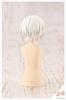 After-School 1/10 Scale Short Wig A Plastic Model Kit - White & Chocolate Brown