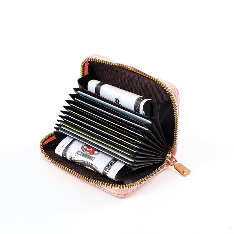 Woven Women'S Wallet Short And Simple Card Bag Zipper Coin Purse