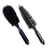 Car Tire Cleaning Brush Angled Spoke Brush Round Wheel Brush for Rim Wheel Cleaning Soft Bristles Non-Scratch Ergonomic Handle Automotive Cleaning