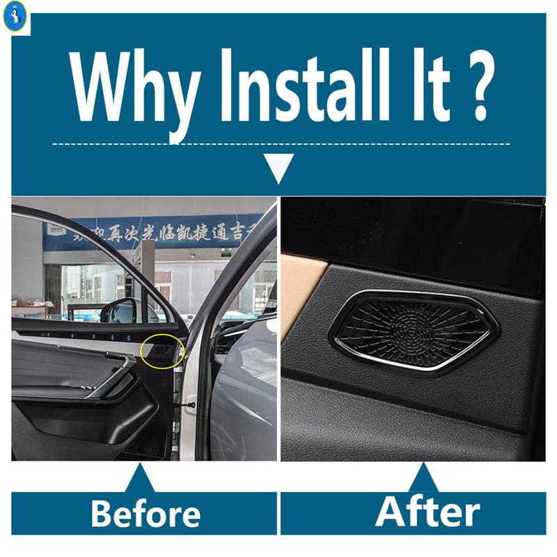 For Geely Boyue L / Starray  2024 Door Stereo Loudspeaker / Rear Trunk Loudspeaker / Reading Lights Cover Trim Accessories