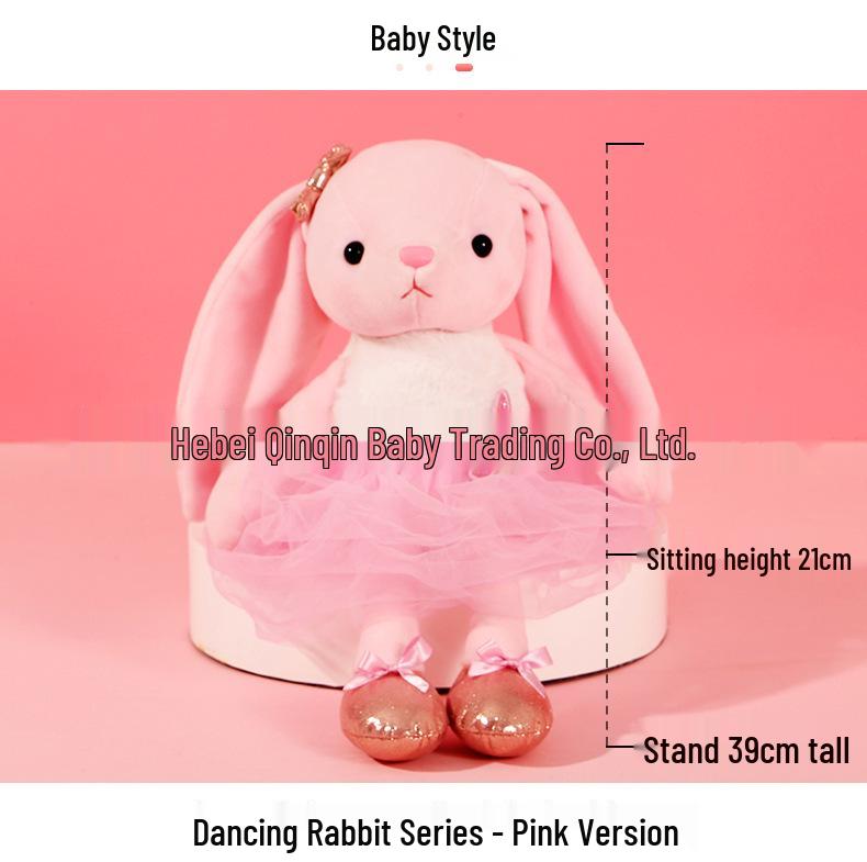 Cute Ballet Rabbit Plush Toy - Little Bunny Stuffed Animal Doll for Girls' Birthdays