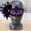 Masquerade Mask Half Face Mask Rhinestones Mask Party Mask Feather Mask Halloween Mask Evening Proms Mask