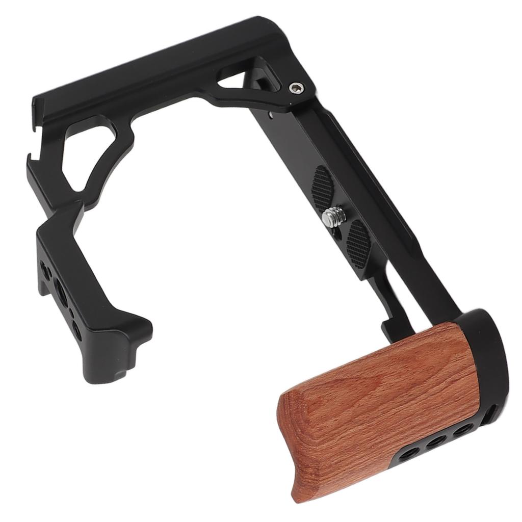 Camera Cage with Wood Handle Anodized Anti Slip Easy To Install Camera Video Cage for ZFC