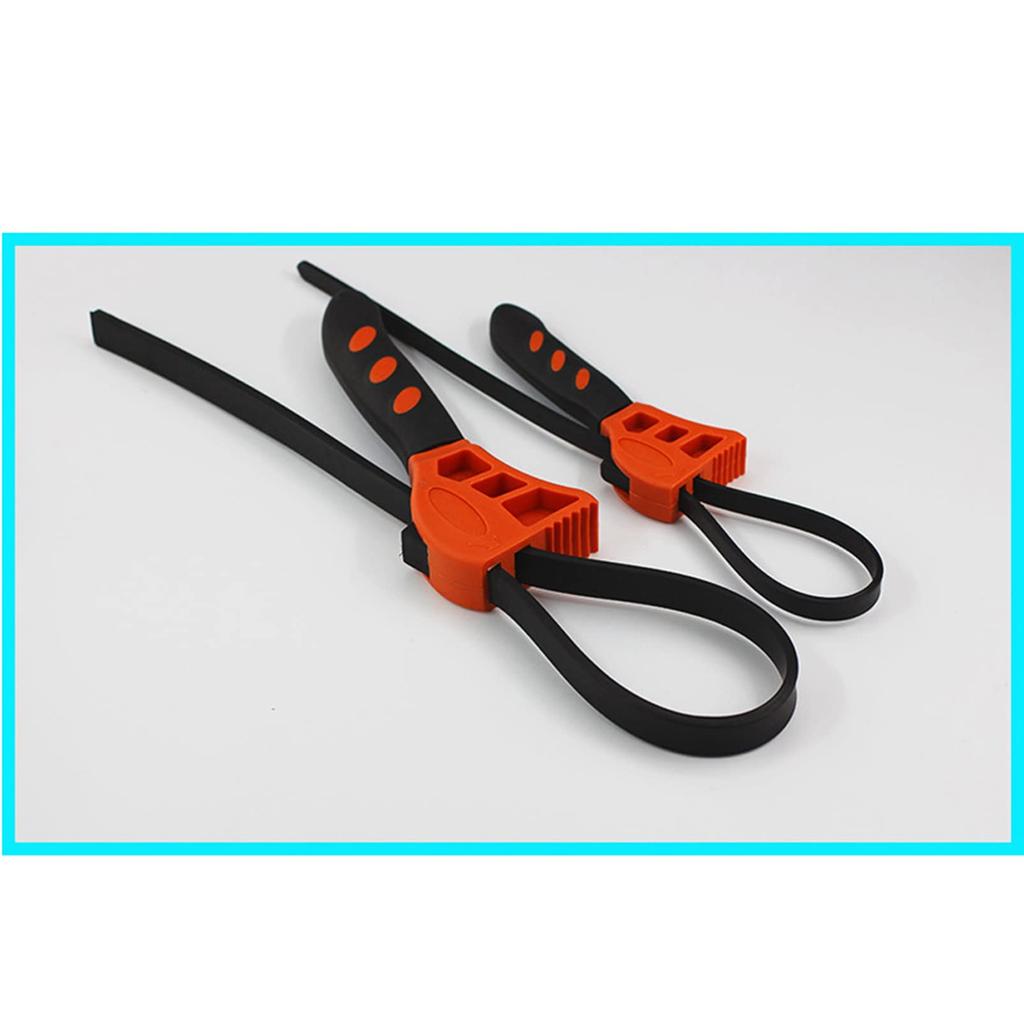 SHUBIAO Rubber Belt Wrench, Multifunctional Rubber Belt Wrench Adjustable Spanner Bottle Opener Filter Wrench Car Repair Tool