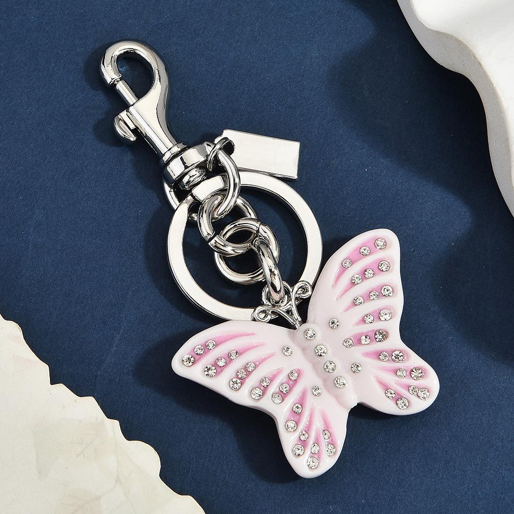 Diamond Gradual Change Butterfly Keychain Light Luxury Bag Pendant Women S Jewelry Accessories Bag Pendant