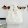 Wrist Bag New Handheld Fur Bag Autumn and Winter Imitation Fox Hair Bucket Plush Bag Textured Versatile Hand Bag