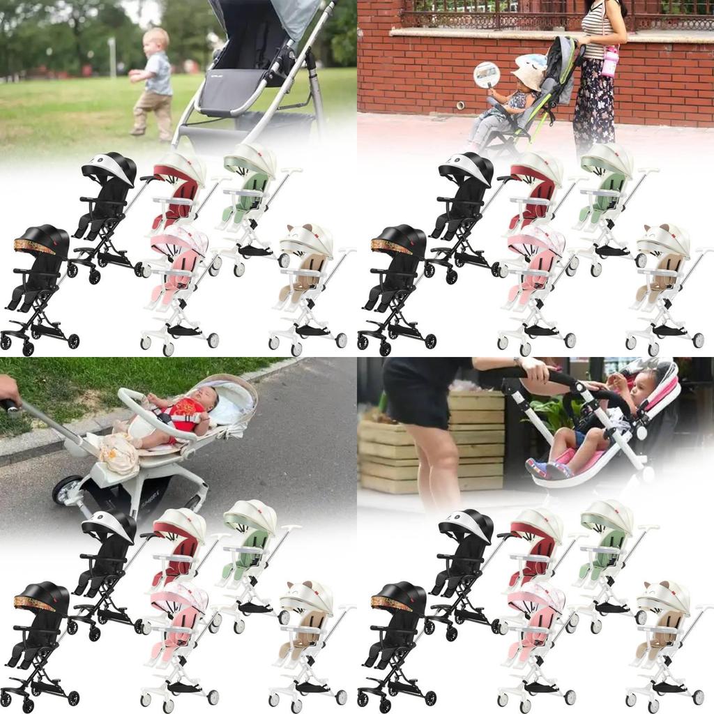 Delightful Baby Stroller With Swivel Seat Feature Lightweight And Compact For Easy Storage