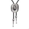 3D Western Cowboy Hat Bolo Tie Vintage Adjustable Gift American Necklace for Halloween Party Men and
