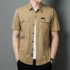 Summer Thin Short-sleeved Shirt New Men's Jacket Men's Loose Casual Pure Cotton Versatile Work Shirt Jacket