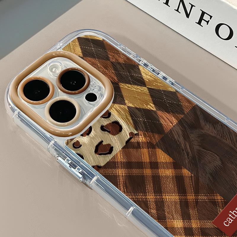 Szycie w stylu brytyjskim etui na telefon komórkowy iPhone16 Promax dla Apple 15 Kremowa przędza piórkowa Ultracienkie 14/13/12