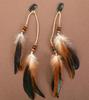 Bohemian Ethnic Feather Hair Clip with Tassel for Seaside Photoshoots