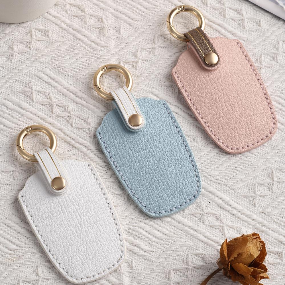 6 8 Bottons Leather Car Key Case Fob Cover For Hyundai Genesis G70 G80 G90 Gv70 Gv80 Eq900 Dh Bh G60 Accessorie