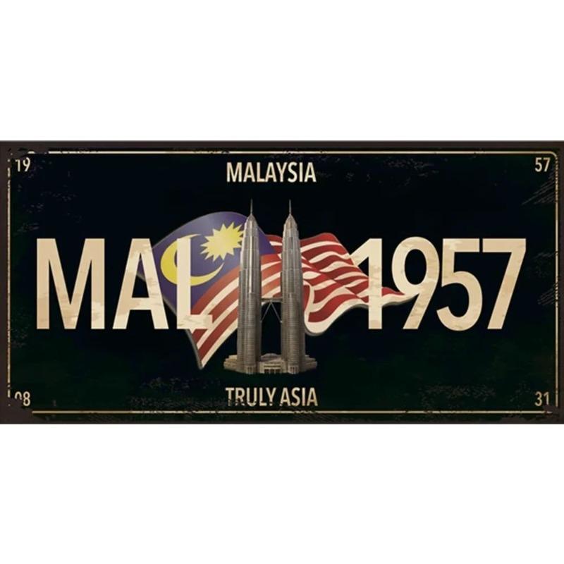 Retro Automobile Tin Signs, Vintage Car Metal Decor 15x30cm