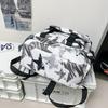 Star Graffiti Print Student Schoolbag Unisex Backpack