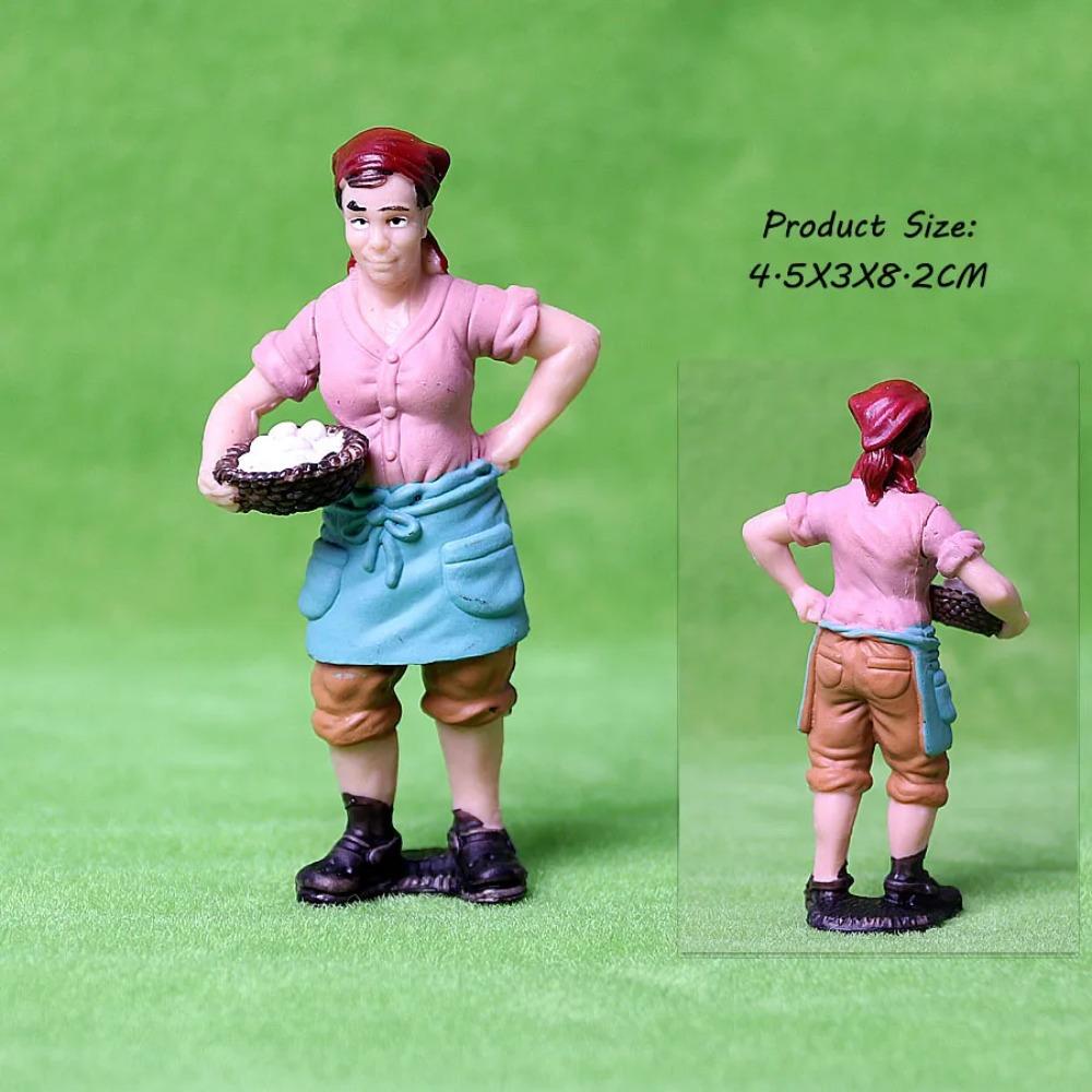 17 BUC Asortate Simulare Fermier oameni Model Figurine de Acțiune Păpușă PVC Figurine Personal Fermă Seturi de Joacă Jucării Educative pentru copii