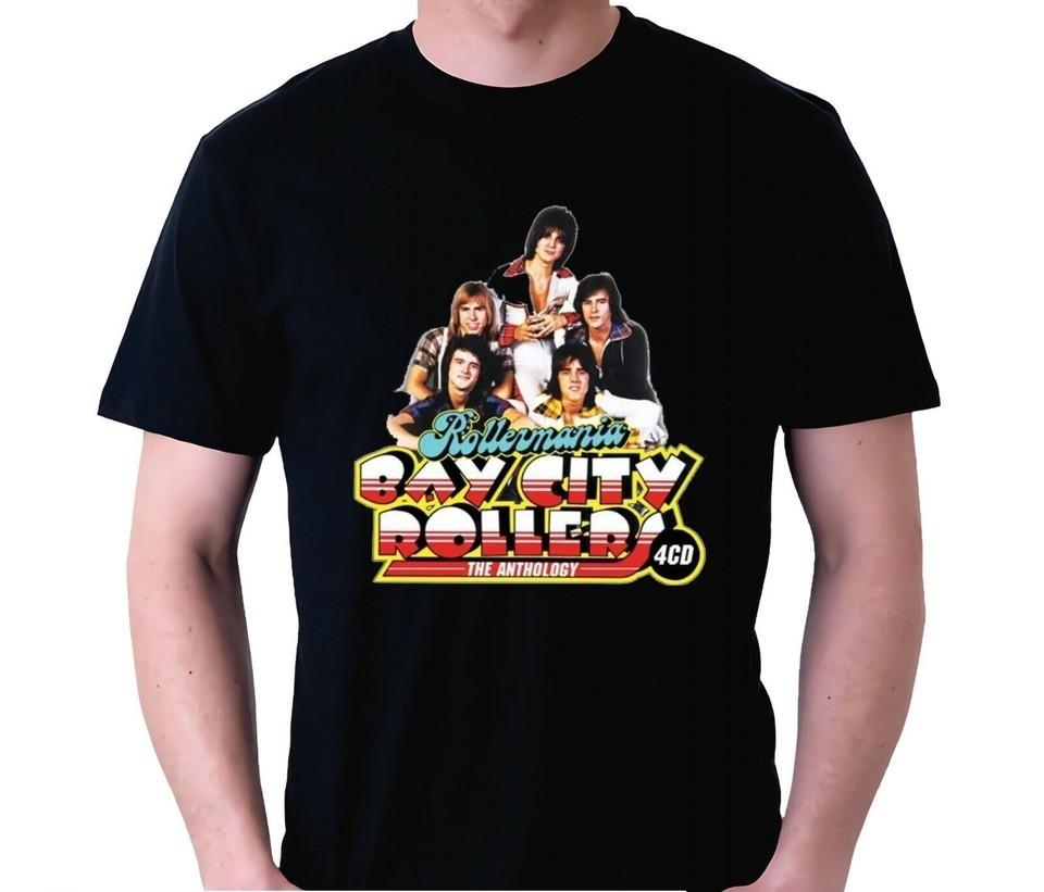 Retro The Anthology Bay City Rollers Shirt Classic Black Unisex S-5XL E1937 L