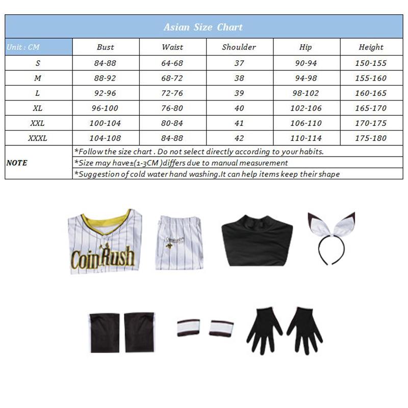 Nikke Goddess Of Victory Blanc Baseball Sports Costume Nikke At Bat No.77 Batter Blanc Women Cosplay Suit