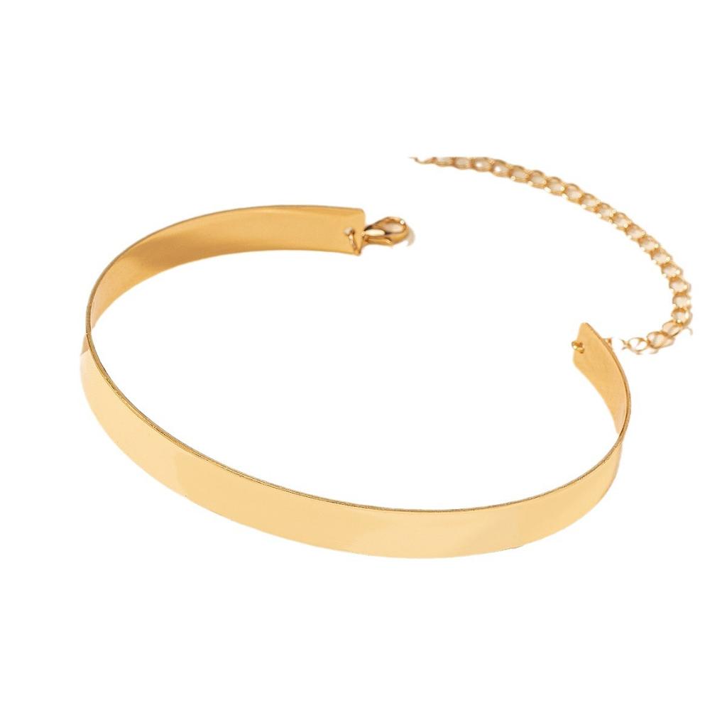 Fashion Exaggerated Punk Hip Hop Collar Personality Design Sense Sexy Necklace Collarbone Chain Hipster Street Auction Collar