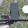 Fahrradnavigation Handyhalter Motorrad Elektrofahrrad Lenkerhalter Rückspiegelhalter Stoßfestes Fahr-Handystativ